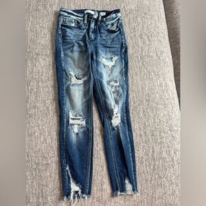 KanCan Distressed Blue Jeans for Girls
